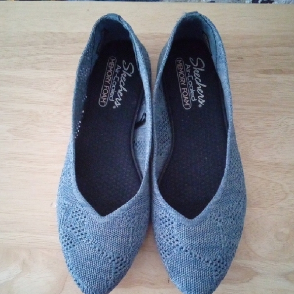 Skechers Shoes - Skechers Women's Blue Knit Loafers